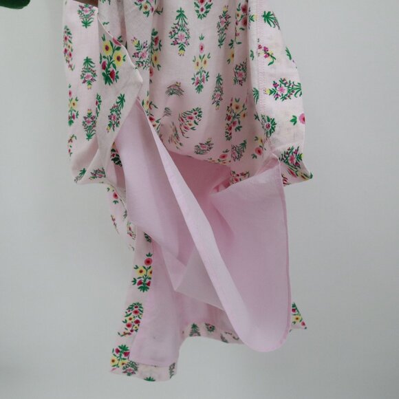 Ann Taylor Linen Sheath Dress Womens 4 Pink Twee Feminine Romantic Bloomcore - Picture 6 of 16